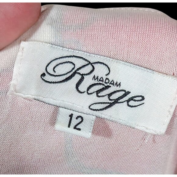 Madam Rage Red And White Dress With Anchor And Chain Accent Pattern - Picture 3 of 3